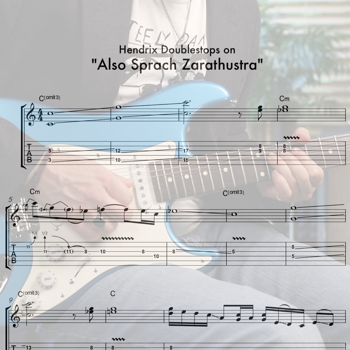 Hendrix Doublestops on &quot;Also Sprach Zarathustra&quot;