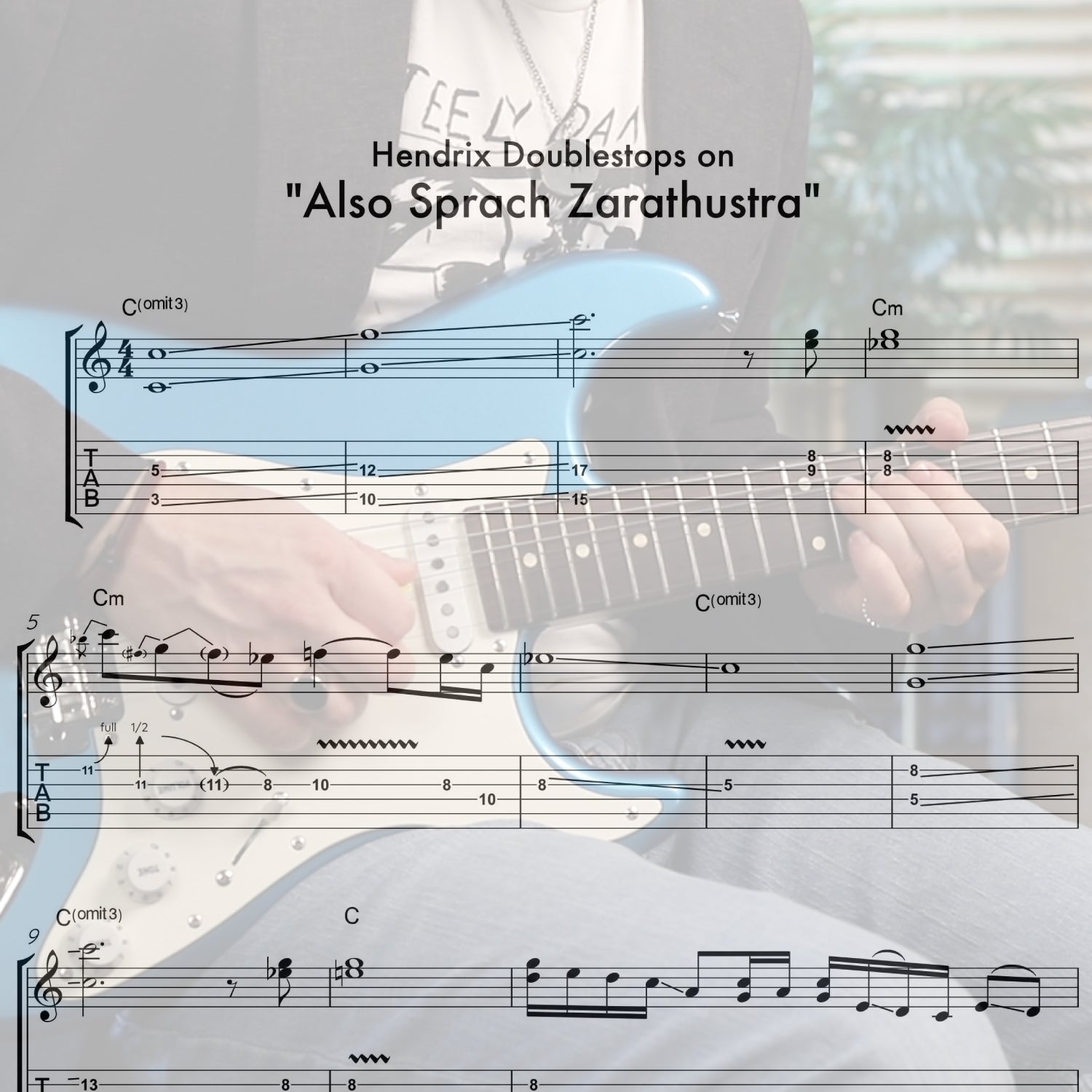 Hendrix Doublestops on "Also Sprach Zarathustra"