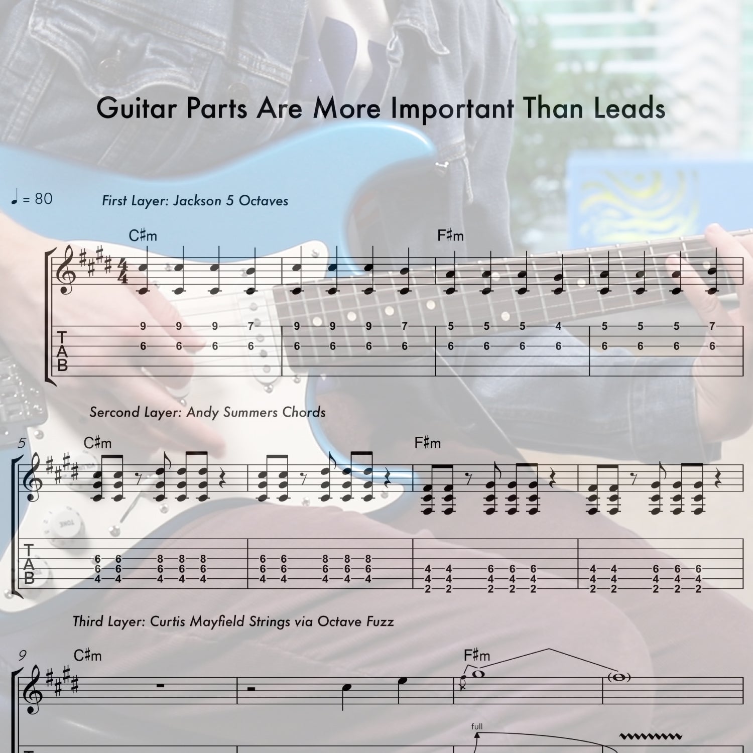 Guitar Parts Are More Important Than Leads