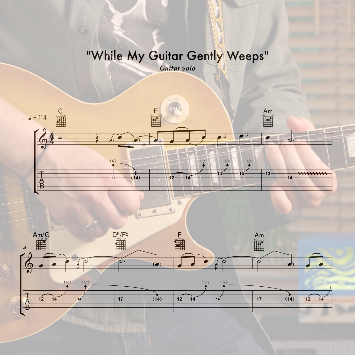 "While My Guitar Gently Weeps"