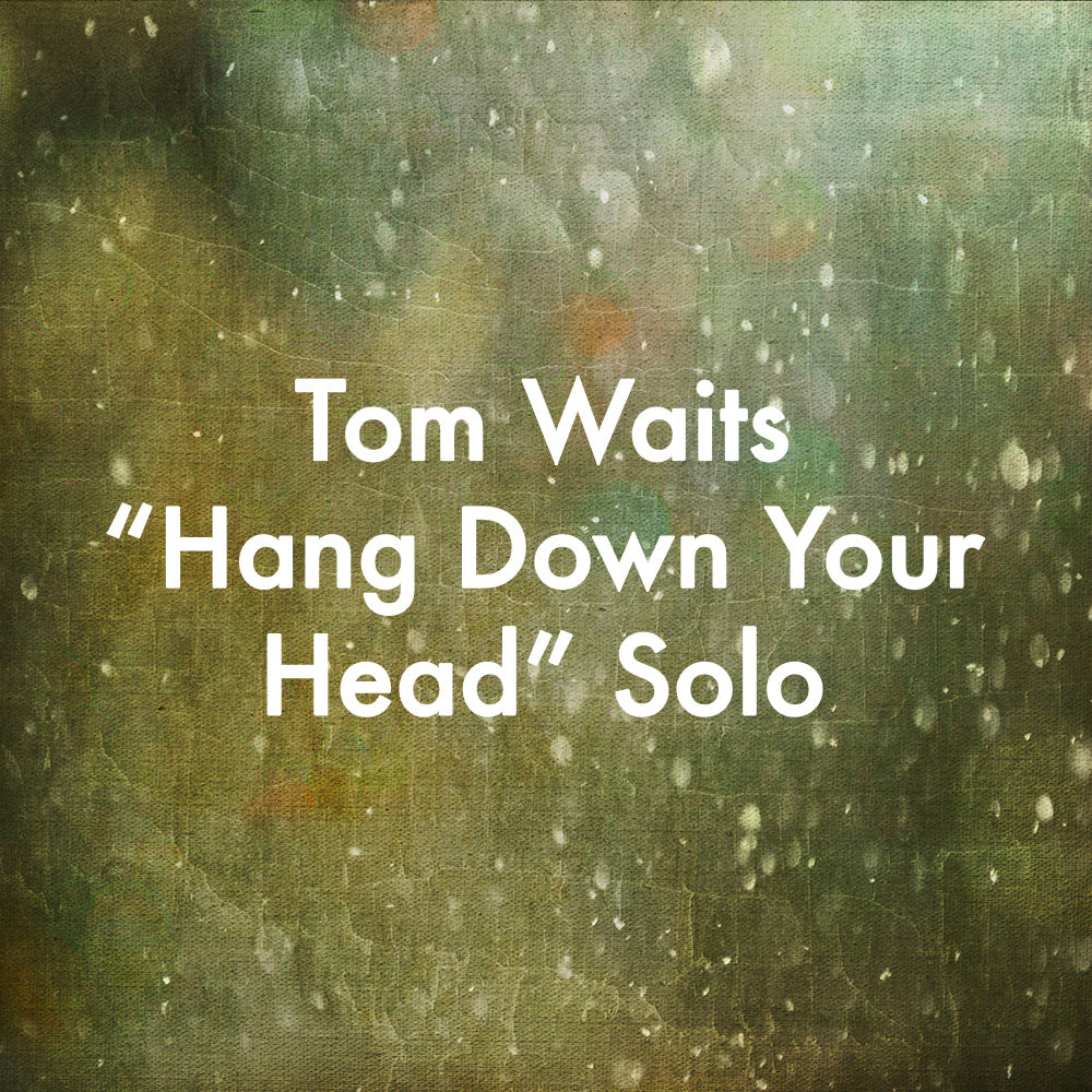 Tom Waits &quot;Hang Down Your Head&quot; Solo
